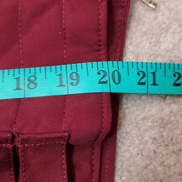 CLUB MONACO burgundy lightweight moto jacket. Size small - Picture 11 of 11